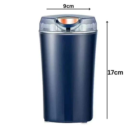 Stainless Steel Mini Mixer Grinder | Electric Spice & Coffee Grinder | Portable Small Grinder for Kitchen (200W, 1 Pc, Navy Blue)